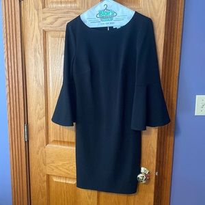 Calvin Klein 3/4 sleeve black dress